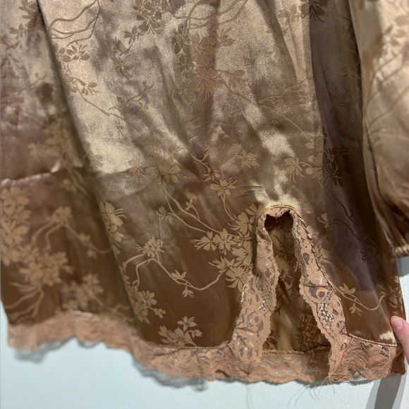 🎉4/30$🎉 SHEIN Rose Gold Satin Off-Shoulder Dress ✨ - Picture 3 of 6